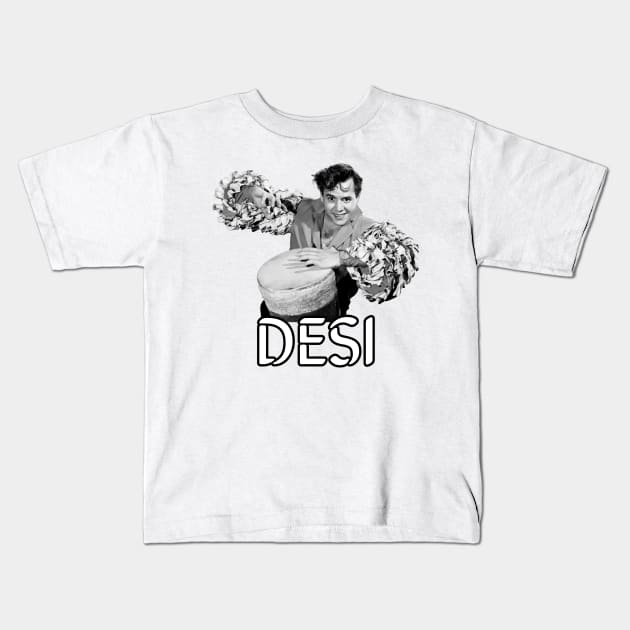 Desi Arnaz Kids T-Shirt by CoolMomBiz